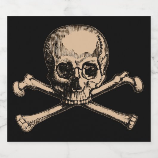 BOTTEN 2 LIKEURFLES ETIKET (Enkel label)