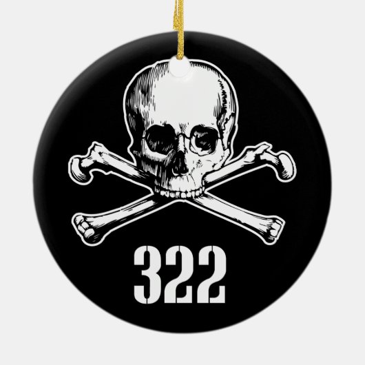 Botten 322 keramisch ornament (Achterkant)