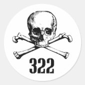 Botten 322 ronde sticker (Voorkant)