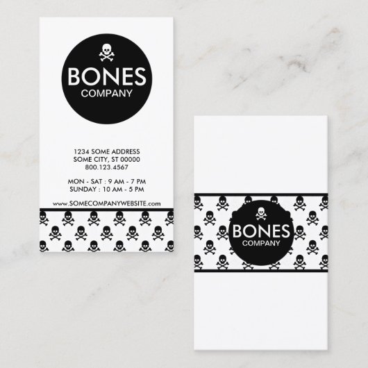 botten bedrijf centrumband visitekaartje (Voorkant / Achterkant)