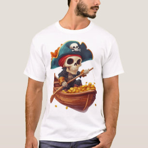 Botten Boekanier � Grappige Piratenschedel T-shirt