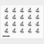 'BOTTEN EN BORDEN' VIERKANTE STICKER (Vel)