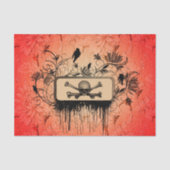 Botten en florale elementen tissuepapier (Voorkant)