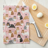 Botten en keukenhanddoeken van Paws (Quarter Fold)