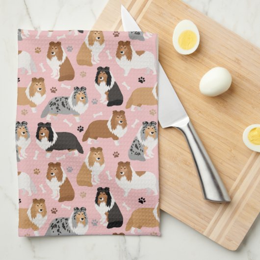 Botten en keukenhanddoeken van Paws (Quarter Fold)