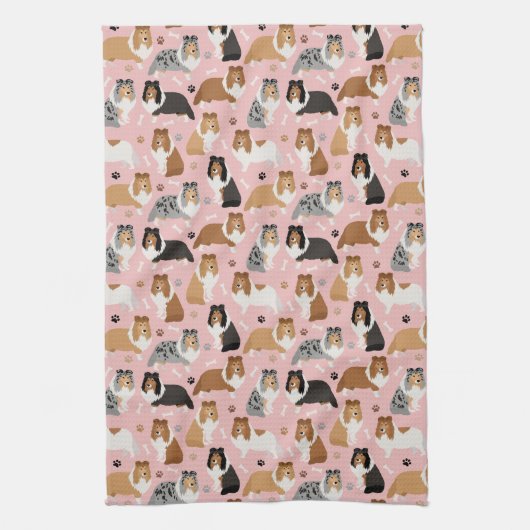 Botten en keukenhanddoeken van Paws (Verticaal)