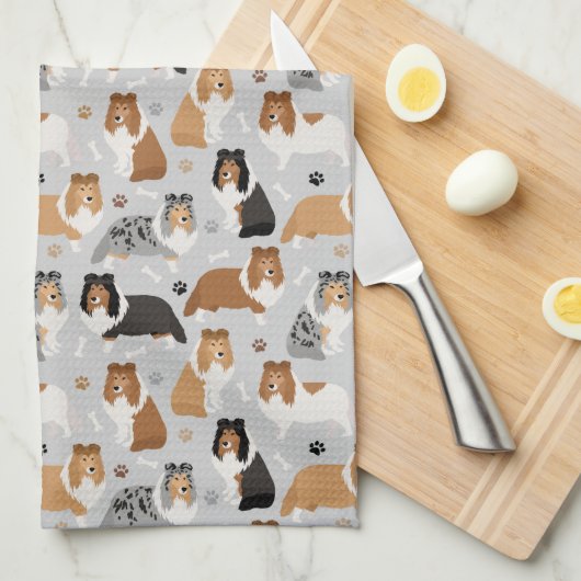 Botten en keukenhanddoeken van Paws (Quarter Fold)