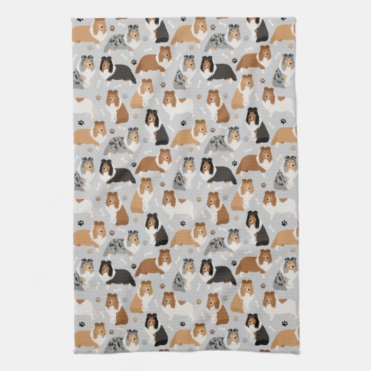 Botten en keukenhanddoeken van Paws (Verticaal)