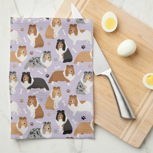 Botten en keukenhanddoeken van Paws (Quarter Fold)