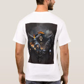 Botten en magie, skelet met de mystieke dobbelsten t-shirt (Achterkant)