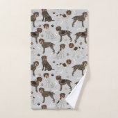 Botten en pokken met wielrennen bad handdoek (Handdoek)