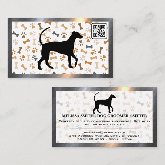 Botten en poten | QR-code Visitekaartje (Voorkant / Achterkant)