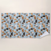 Botten en poten strandlaken (Voorkant)