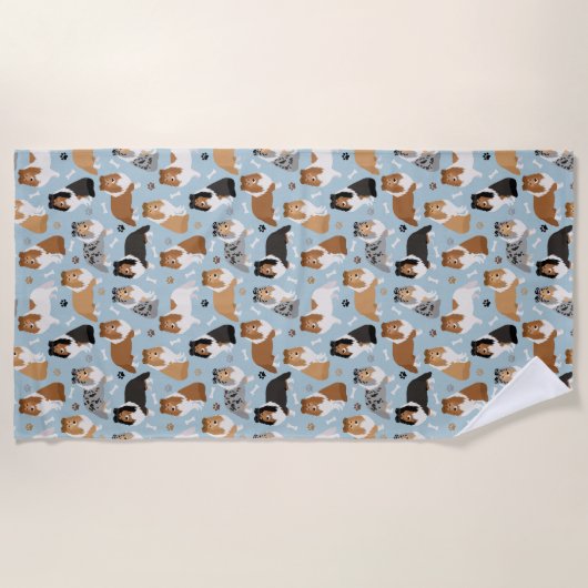 Botten en poten strandlaken (Voorkant)