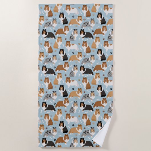 Botten en poten strandlaken (Voorkant)