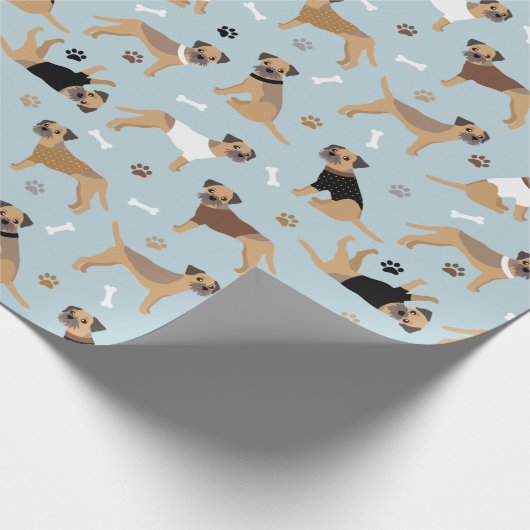 Botten en poten voor grensdrager cadeaupapier (Hoek)