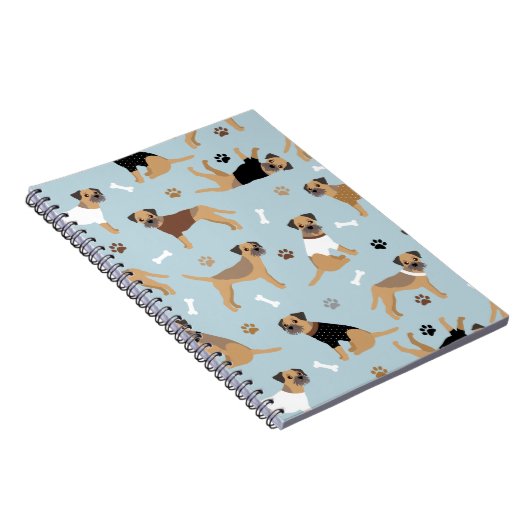 Botten en poten voor grensdrager notitieboek (Rechterzijde)