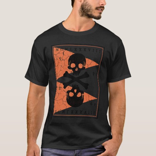 Botten en schedels piraat 3 t-shirt (Voorkant)