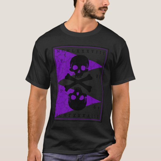 Botten en Skulls Pirate 1 T-shirt (Voorkant)