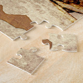 Botten en vellen Pirate Treasure Island Map Legpuzzel (Zijkant)