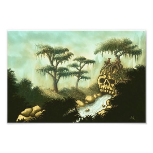 botten flitsfoto's van reuzenfantasie foto afdruk (Voorkant)