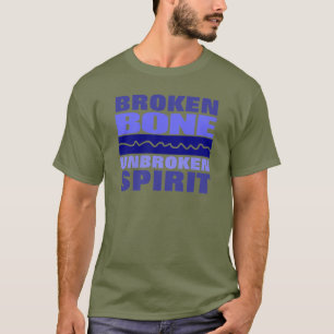 Botten gebroken maar ongebroken t-shirt