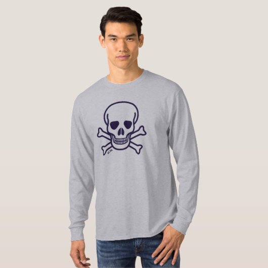 Botten grijze hoes shirt (Voorkant volledig)