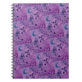 BOTTEN IN DE GARDEN SKELETON, FOLK ART MOON, MOTH NOTITIEBOEK (Voorkant)