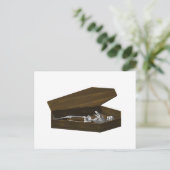 Botten in een Coffin: Halloween: Briefkaart (Staand voorkant)