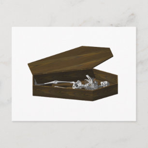 Botten in een Coffin: Halloween: Briefkaart