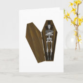 Botten in een koffie: Halloween: Kaart (Gele Bloem)