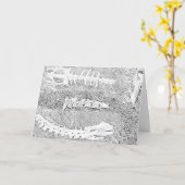 Botten Kleuren DIY Kleuren Project Kaart (Gele Bloem)