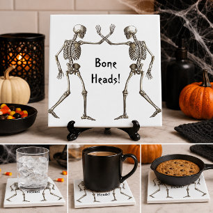 Botten Koppen Skelet Halloween Tegels Tegeltje