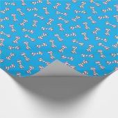 Botten met kerstsnoepsuikerriet cadeaupapier (Hoek)