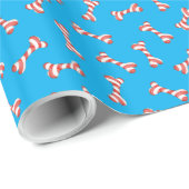 Botten met kerstsnoepsuikerriet cadeaupapier (Rol Hoek)