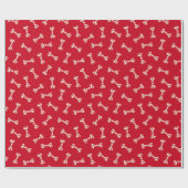 Botten met kerstsnoepsuikerriet cadeaupapier (Vlak)