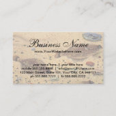 Botten of Platvissen, Vintage Mariene Oceaanleven  Visitekaartje (Voorkant)