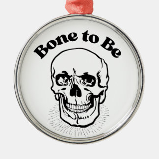 Botten om schedel pun humor te zijn metalen ornament