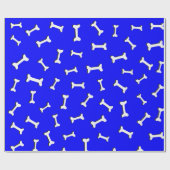 Botten op blauwe achtergrond document knipsel doua cadeaupapier (Vlak)