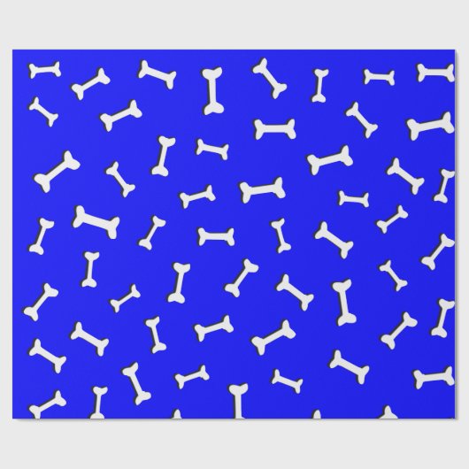 Botten op blauwe achtergrond document knipsel doua cadeaupapier (Vlak)