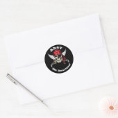 Botten Pirate Legend Ronde Sticker (Envelop)