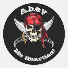 Botten Pirate Legend Ronde Sticker