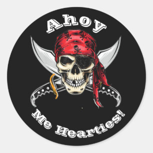 Botten Pirate Legend Ronde Sticker