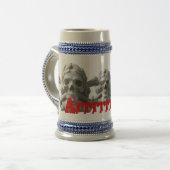 Botten Pirate Skelet Mok/Stein Bierpul (Voorkant links)