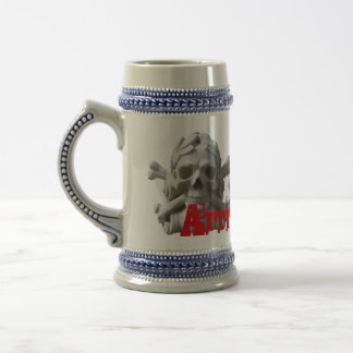 Botten Pirate Skelet Mok/Stein Bierpul