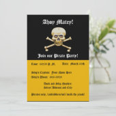 Botten piratenpartij kaart (Staand voorkant)