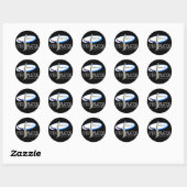 BOTTEN R US CHIROPRACTOR - ALLE SPINE EN DANDY RONDE STICKER (Vel)