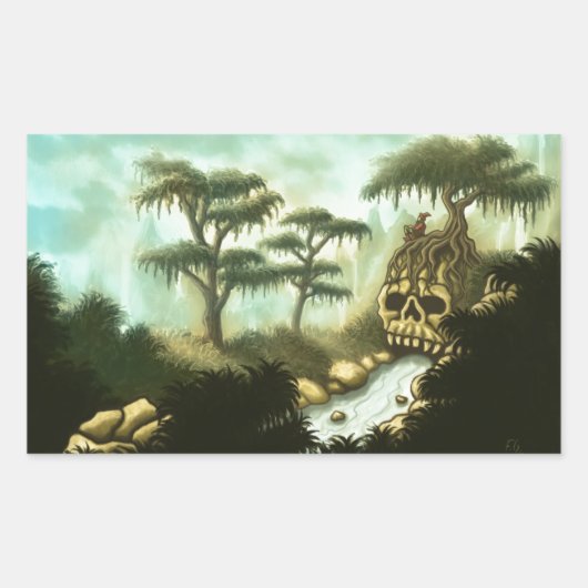 botten reuzen rechthoekige sticker (Voorkant)