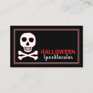 Botten, Rode halloween Party Ticket Invite Informatiekaartje