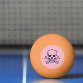Botten Roze 3 sterren oranje pingpongbal (Net)